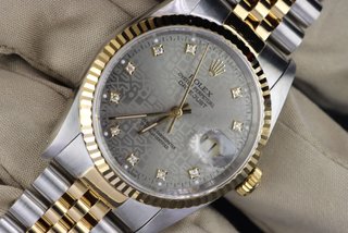 Rolex Datejust 16233 36mm Acero y Oro Diamantes