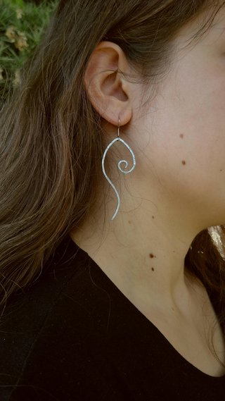 Pendientes espiral alambre
