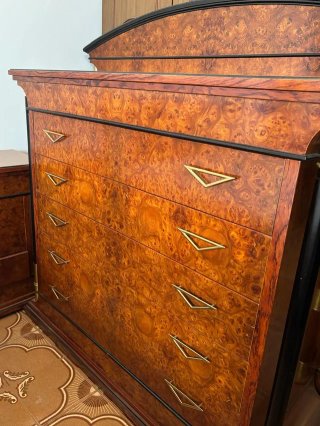 Cómoda Vintage Madera Raíz y Metal