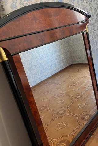 Cómoda Vintage Madera Raíz y Metal