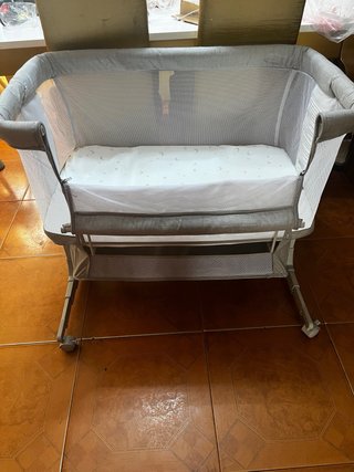 Mini Cuna Colecho Gris