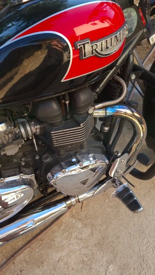 Triumph America 865 Cruiser Negra/Roja