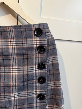 Falda pantalón cuadros Stradivarius