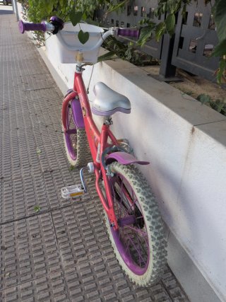 Bicicleta infantil rosa