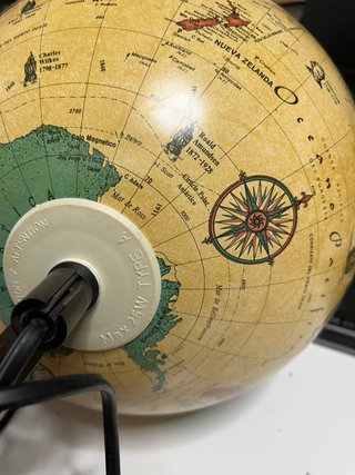 Globo terráqueo decorativo vintage