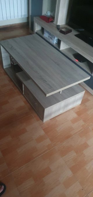 Mesa baja salón madera