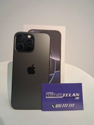 iPhone 16 pro max 512gb titanio negro Impecable