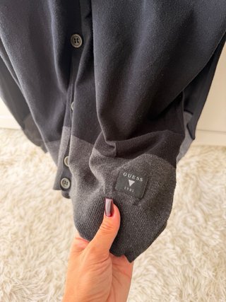 Cardigan Guess nero e grigio