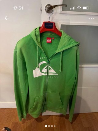 Sudadera Quiksilver verde con cremallera