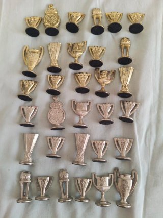 32 Piezas Ajedrez Metal Real Madrid