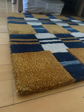 Alfombra Westwing naranja y azul