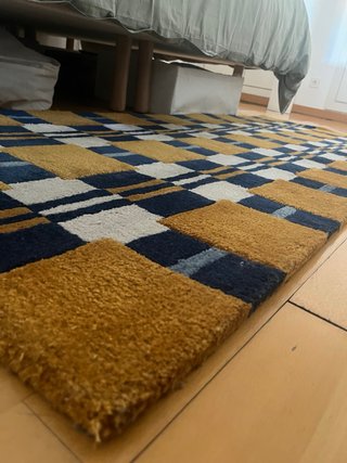 Alfombra Westwing naranja y azul
