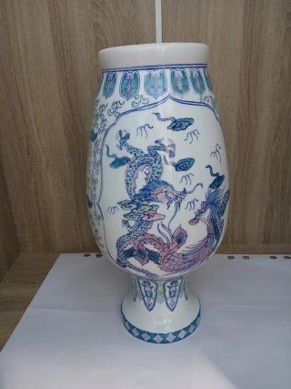 Jarrón Porcelana China Dragón y Fénix 640513926