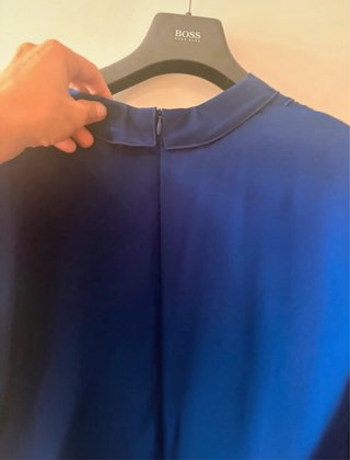 Blusa Hugo Boss donna blu elettrico