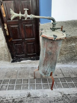 Depuradora antigua latón/bronce