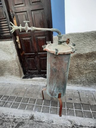Depuradora antigua latón/bronce