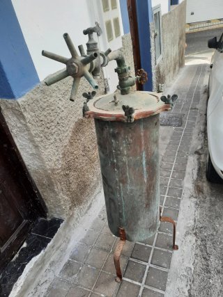 Depuradora antigua latón/bronce
