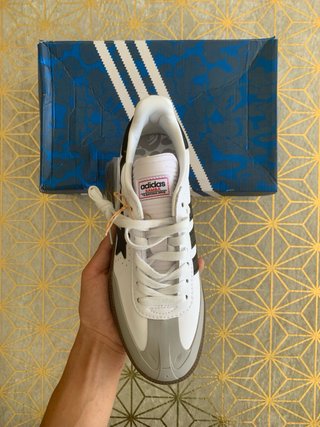 Adidas Samba x Bape Gris Blanco