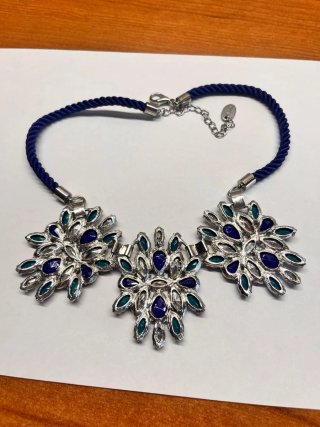 Collar Filigrana Azul y Turquesa