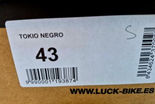Zapatillas Ciclismo BTT Luck Negras T43