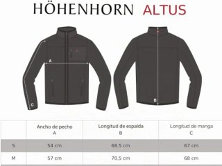 Chaqueta Softshell Höhenhorn Altus Talla M