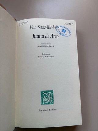 Juana de Arco de Vita Sackville-West