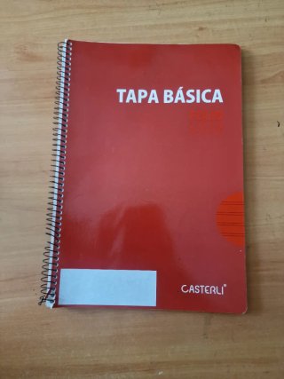 Lote 5 libretas tapa dura (rojas y verde)