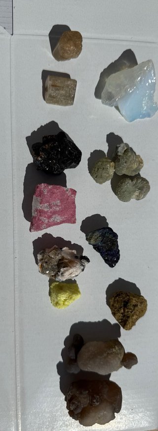 Lotto di minerali vari