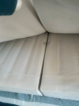 Sofá 4/5 plazas beige tela