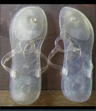 Chanclas transparentes con brillantitos NUEVO