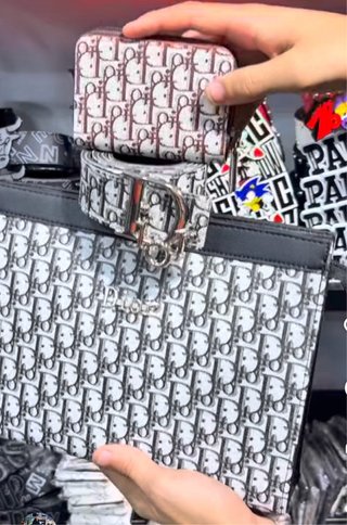 Set 3pz Dior borsello + cintura + portafoglio