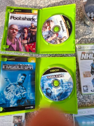 Xbox: Deus Ex,Guilty Gear,Pool Shar,club foottball
