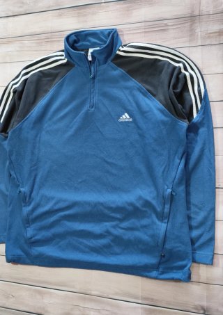 Adidas Polar Azul 1/4 Cremallera Hombre Talla XL