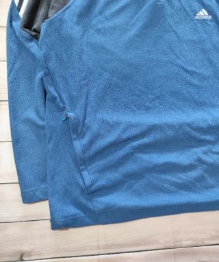 Adidas Polar Azul 1/4 Cremallera Hombre Talla XL