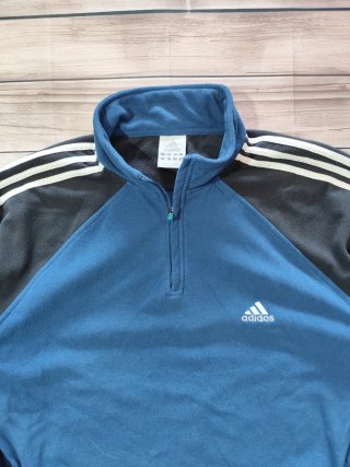 Adidas Polar Azul 1/4 Cremallera Hombre Talla XL