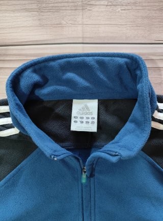Adidas Polar Azul 1/4 Cremallera Hombre Talla XL