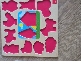 Puzzle Madera Animales Jirafa Oso León