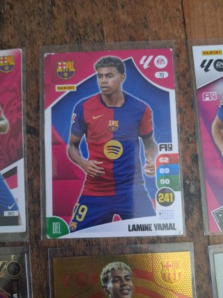 Lote de cromos Lamine Yamal Panini
