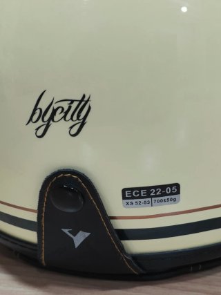 Casco JET By-City Two Strokes Beige