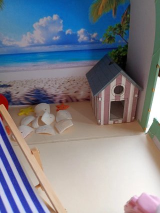 Valigetta Diorama arredo Mare Tropicale.