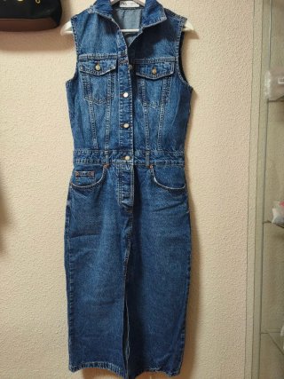 Vestido vaquero ZARA sin mangas