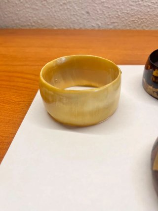Lote 4 Pulseras Hueso y Madera