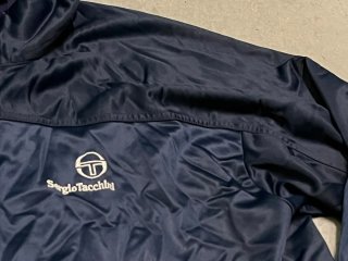 Chaqueta Sergio Tacchini Deportiva Azul Bordada