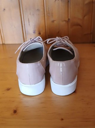 ZAPATOS OXFORD ROSAS ANTELINA Y CHAROL N° 39