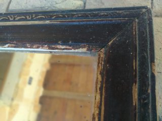 Espejo antiguo madera-gesso pátina