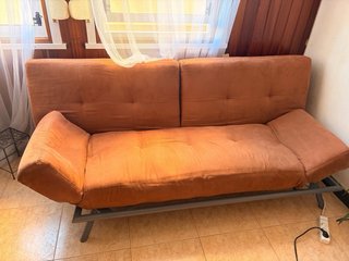 Sofá marrón/naranja