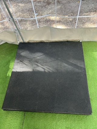 Losetas de goma para gimnasio 1X1m