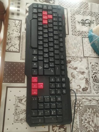 Teclado Gaming Mars Gaming Negro/Rojo