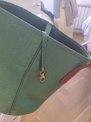 Bolso Bimba y Lola verde con grabado