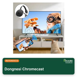 Chromecast Google adaptador inalámbrico HDMI 1080p